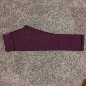 NWOT Lululemon Wunder Under Crop III in Teeny Tooth Deep Fuchsia Black